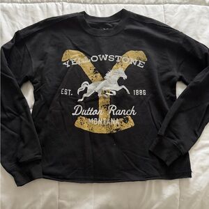 Black Yellowstone Dutton Ranch Sweatshirt